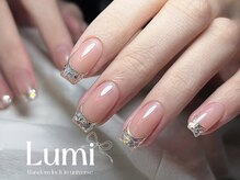 ルミネイル 池袋東口サンシャイン店(Lumi Nail)/シルバーグリッターフレンチ