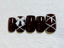 リボンネイル　バレーコア