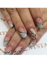 クリスタルネイル ボンベルタ橘店(CRYSTAL NAIL)/フラワーネイル