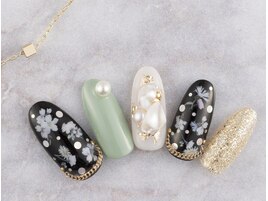 フラワーパールネイル