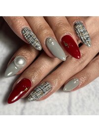 ツイードネイル☆