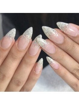 リミズネイルビューティー 名駅店(RimisNailxbeauty)/【美爪育成】長さ出し+アート