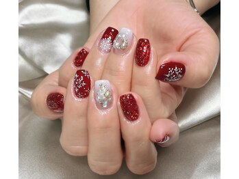 ヒトミネイルズ(Hitomi Nails)/クリスマスネイル¥13000