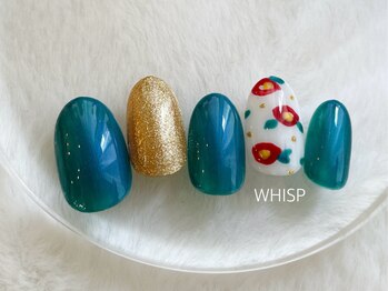 ウィスプ(WHISP)/椿ネイル/パラジェル込み