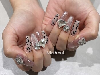 ピンクレオパードネイル