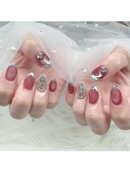 シュシュ(Chou Chou)/くすみローズ