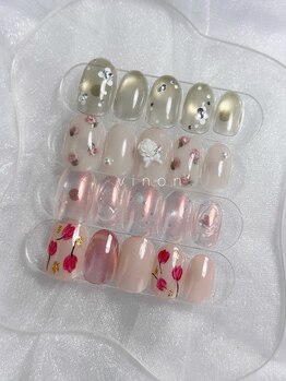 ヴィノンネイル(Vinon nail)/3月、4月 monthly design 7500円