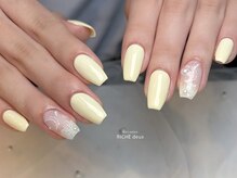 リッシュ ドゥ(RICHE deux)/レモンイエロー×レース