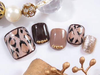 トータルビューティーアンドアズフローラ(Total Beauty & a`s Flora)/レオパードフットネイル