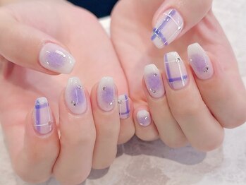 ラルネイル 大宮(Lull. nail)/#チェックネイル