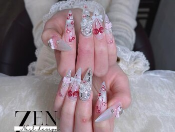 ゼン ネイル デザイン 池袋(ZEN NAIL DESIGN)/* 長 さだしやり放題×つけ放題