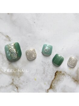 フィールネイル 天神橋店(feel nail)/くすみカラー/マグネット/フット