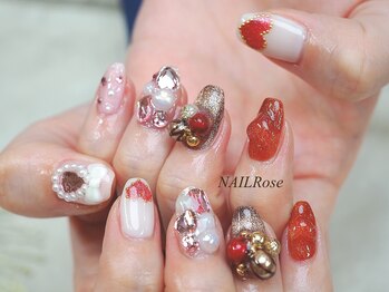 ネイルローズ(NAIL Rose)/バレンタインビジュー