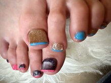 アミュリー ネイル アトリエ(Amury nail atelier)/マグネット ちぐはぐ フレンチ