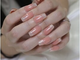 ラメグラデーション　夏