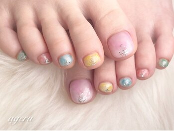アゲル ネイルアンドアイラッシュ(ageru  Nail&EyeLush】)の写真/【湘南台駅スグ】人気のマグネットネイルやフラッシュネイルも★思う存分足元のネイルを楽しみませんか♪