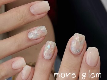 モアグラム 銀座店(More Glam)/白蝶貝×極光ネイル