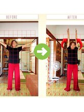 サプライズ整体院/ 30代ママさんの肩こり初回結果