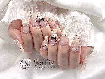サフィアネイル 大阪駅前第3ビル(Safia nail)の写真/ご新規様&1ヶ月以内オフ無料【アレンジ自由★持込OK◎110分アートし放題+長さ出し】可愛いが溢れ出す♪