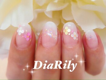 ディアリリー(Dia Rily)/ホログラムお花ネイル