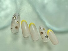 ネイル ドゥ 岡山駅前店(Nail Doux)/ストーンフラワーネイル