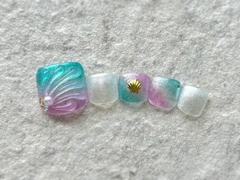 ラテネイル(Latte Nail)/Mermaid Design