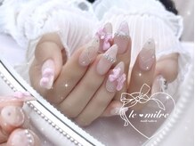 ル ミリィ(le milre)/ピンクチェックネイル♪