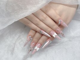 ロングガーリーネイル♪