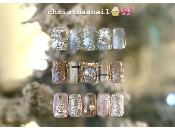 ウンネイル 多賀城市(u.n nail)/クリスマスネイル