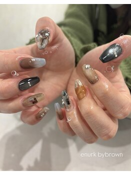 エヌーク バイ ブラウン(enurk by Brown)/韓国風★ニュアンスアートネイル
