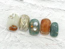 ネイルメゾン 池袋店(NAIL MAISON)/牡丹和柄成人式￥9000