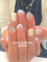 ネイルサロン グリッター(NAIL SALON glitter)/お花ネイル