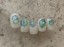 アイネイルズ 天神今泉店(I-nails)/【yuka.t】涼しげインクアート