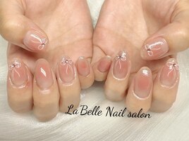 チークリボンネイル¥7860