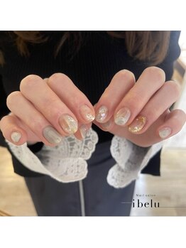 イベル 神戸三宮店(ibelu)/春カラーニュアンスネイル