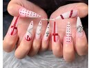 #ハートネイル#長さだし