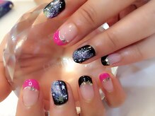 ネイルケアサロンエルミタージュ/ギャラクシー★フレンチ