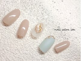 マット×ミラーnail