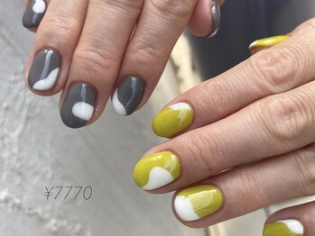 カラグラス 岡本店(calla glass)/gray × yellow
