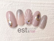 エストラッシュアンドネイル 銀座店(est lash&nail)/マーメイドグレージュネイル