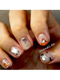 haruka nail × スヌーピー