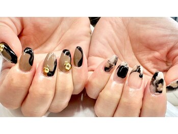 ネイル シスター(nail sister)/ニュアンスブラックネイル