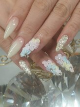 マイネイルアンドアイラッシュ(MyNail&Eyelash)/3Ｄフラワー埋めつくし