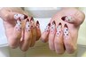 [HAND] カラーフレンチ(ベースカラー付/マグネット＋￥1500/ミラー＋￥1000)