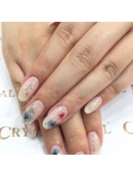クリスタルネイル ボンベルタ橘店(CRYSTAL NAIL)/フラワーネイル