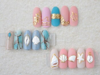 アクアリュース(Aquqrius)/ハワイアンジュエリーネイル