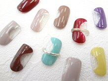 ネイルサロン クイール 小山店(NAIL SALON QUILL)/ニュアンスカラー×リングアート