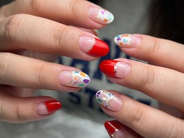 【冬定期】シェルフレンチネイル