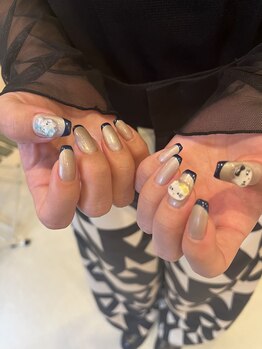 ワッツ ユア ネイルストーリー(What’s your nail story?)/キティフレンチネイル