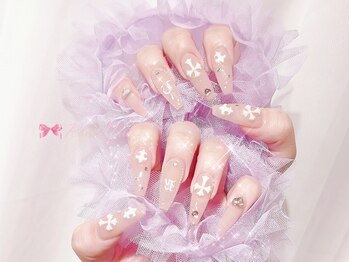 ワンホンネイル 新宿(Rumi Nail)/長さだし/付け放題/クロム/新宿